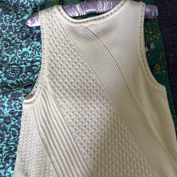 Chico's White Textured Knit Top - Picture 3 of 3